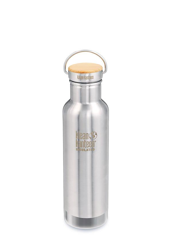 Klean Kanteen Insulated Stainless Unibody Bamboo Cap Water Bottle - 20oz