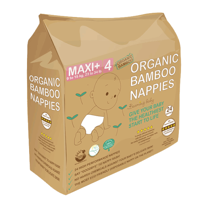 Beaming Baby Biodegradable Bamboo Nappies (Organic)