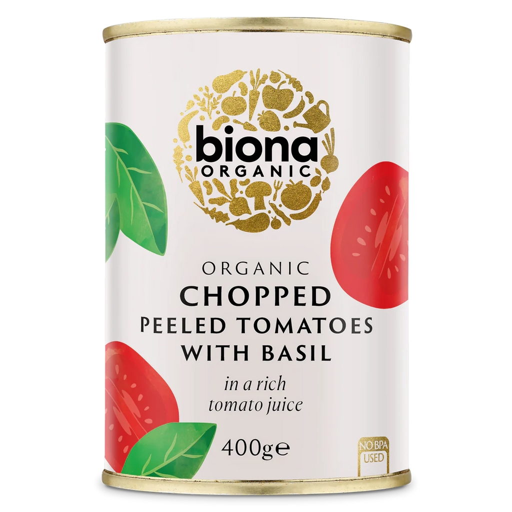 Biona - Chopped Tomatoes with Fresh Basil (Organic) 有機鮮羅勒切粒番茄