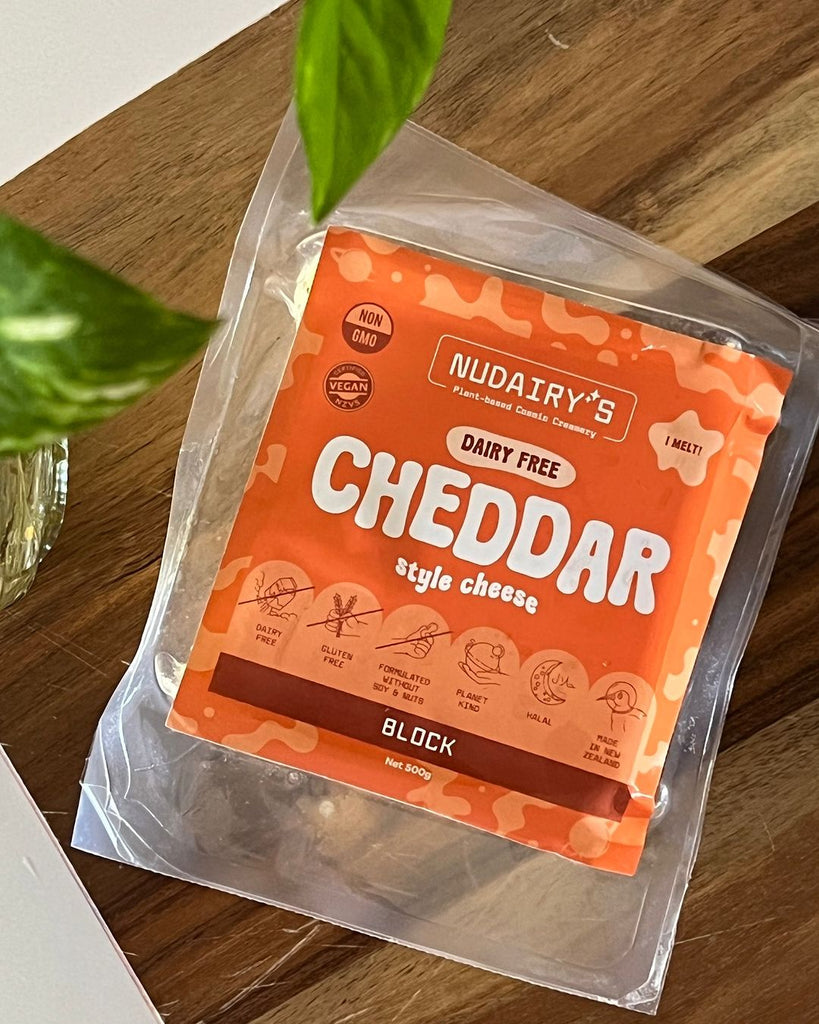 NuDairy Dairy-Free Cheddar Style Cheese Block 250g