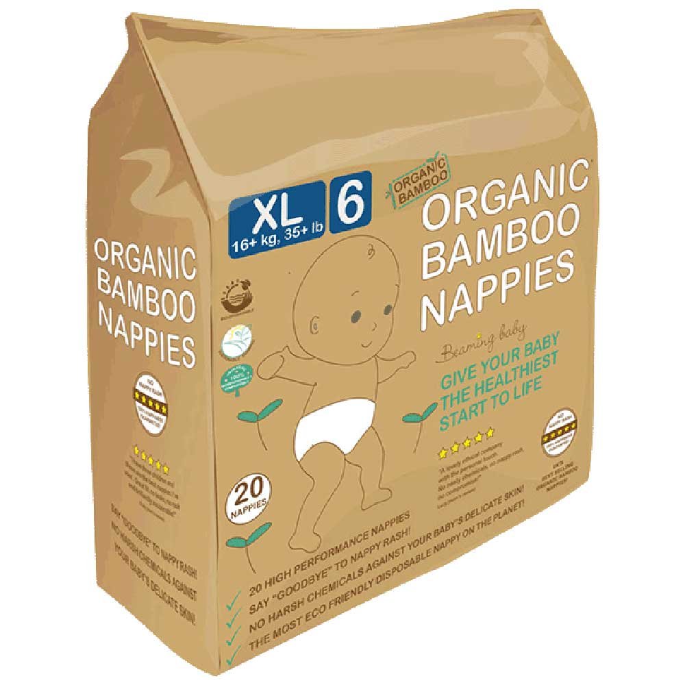 Beaming Baby Biodegradable Bamboo Nappies (Organic)