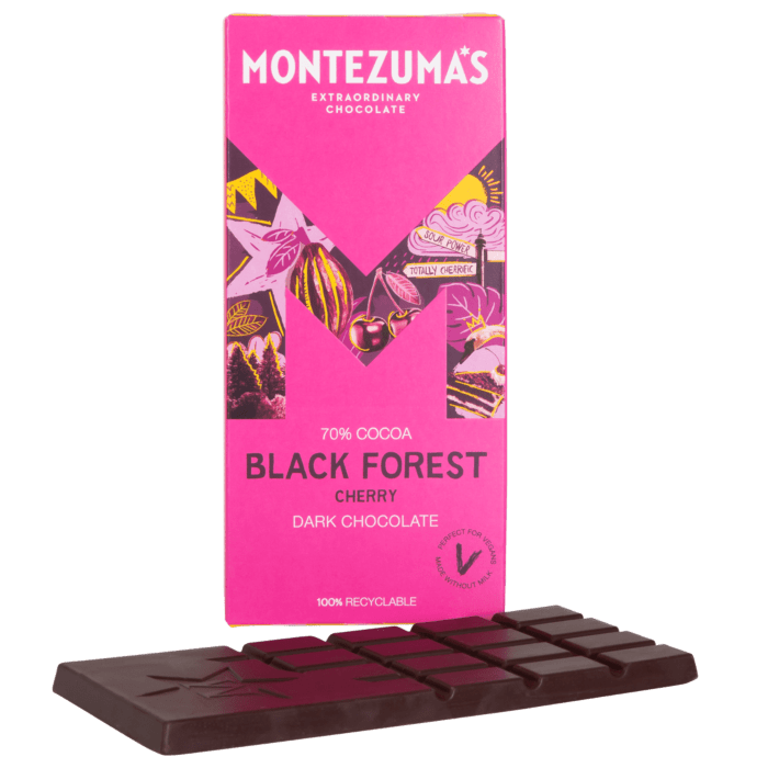 Montezuma - Black Forest Cherry Chocolate Bar 90g