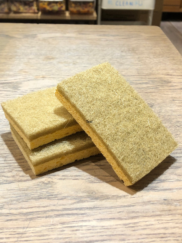 Dish Washing Sponge with Sisal Scrub Pad