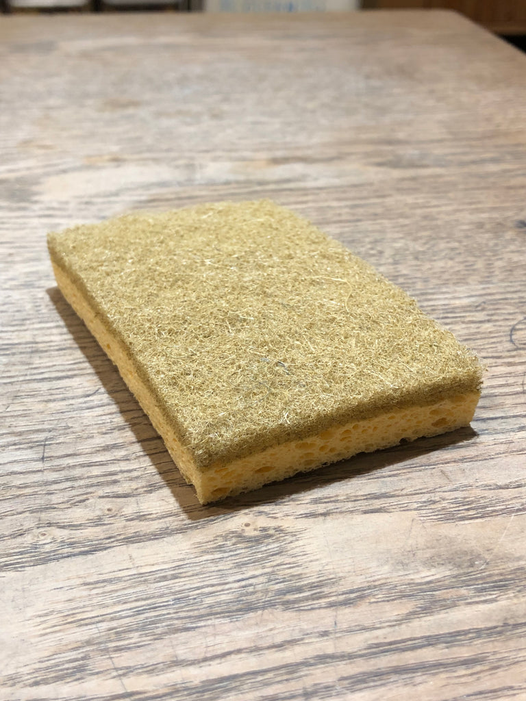 Dish Washing Sponge with Sisal Scrub Pad