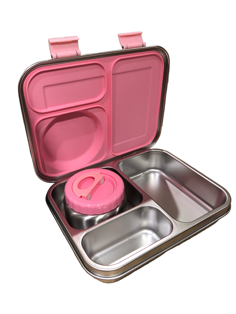 Leak-Proof Stainless Steel Lunchbox Insulated Food Jar Set 不鏽鋼密封分格食物盒連保溫食物罐