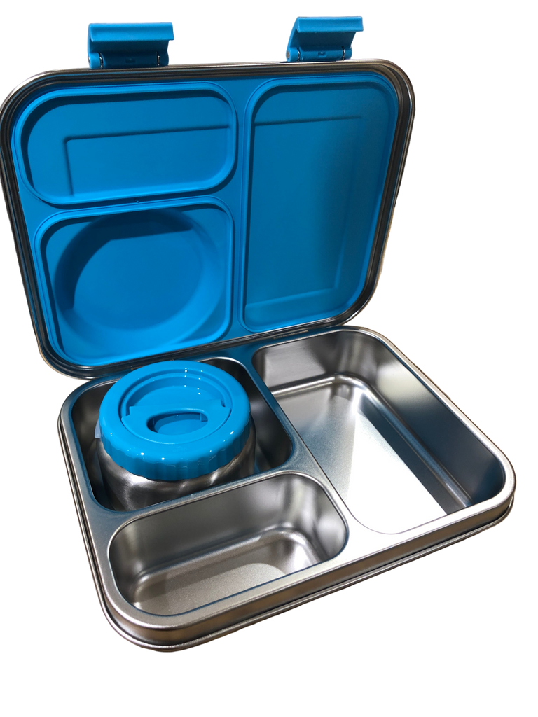 Leak-Proof Stainless Steel Lunchbox Insulated Food Jar Set 不鏽鋼密封分格食物盒連保溫食物罐