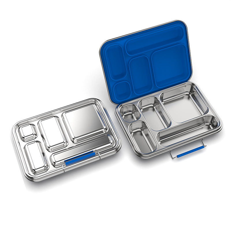Leak-Proof Stainless Steel Lunchbox (5-Compartment) 不鏽鋼密封五格便當盒