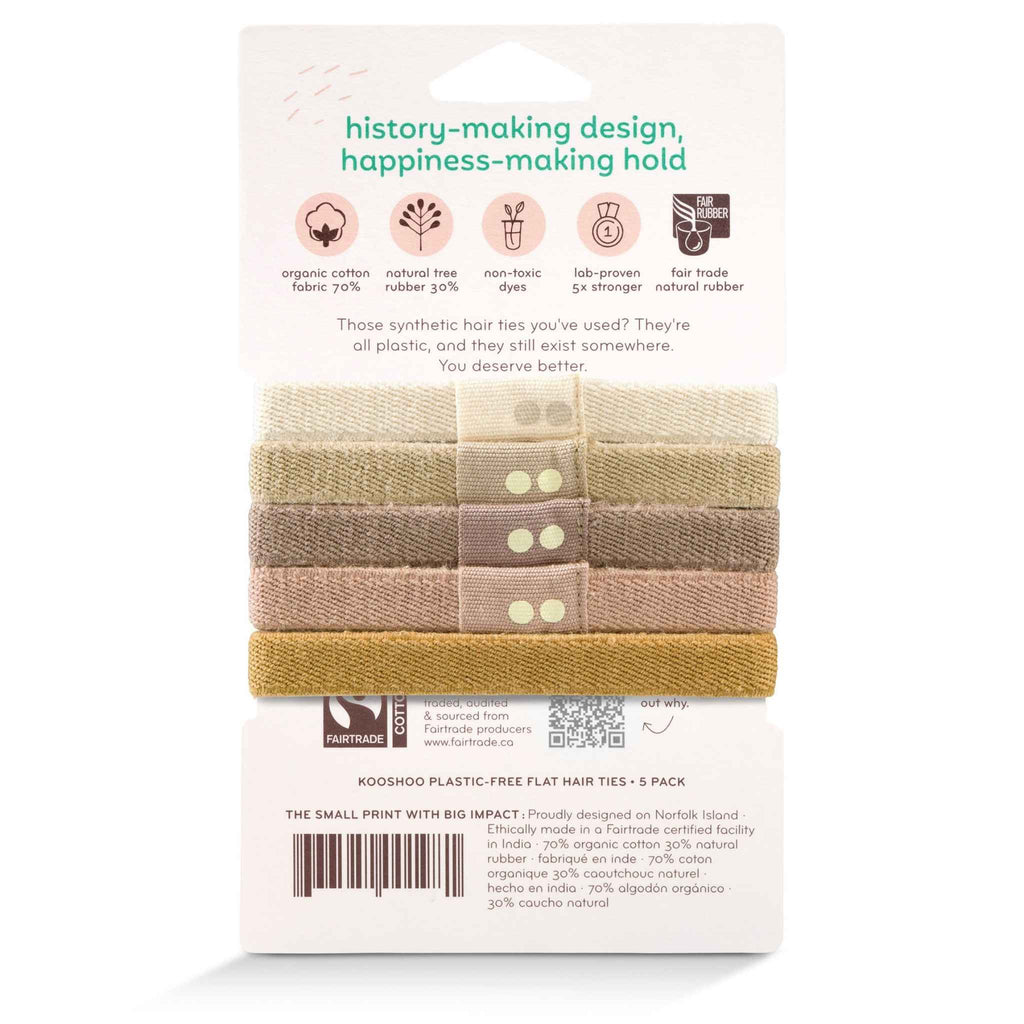 Plastic-Free Hair Ties (Organic) 有機棉不含塑膠髮圈