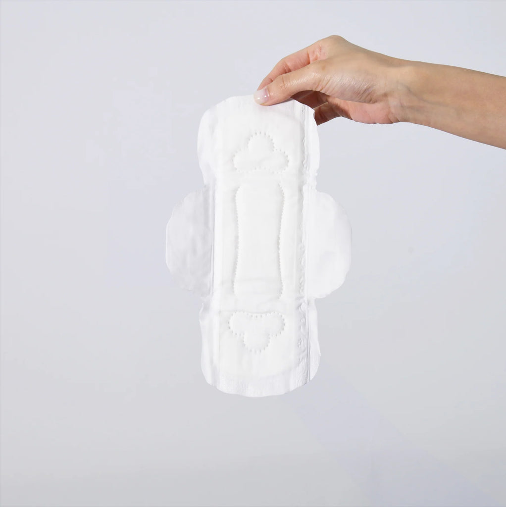 Disposable Cotton Pads with Wings (Organic) 24cm