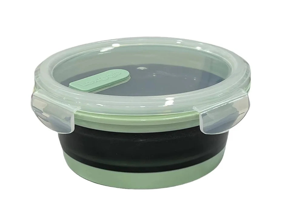 Silicone Collapsible Round Flexi Lock Container 矽膠摺疊圓形保鮮盒