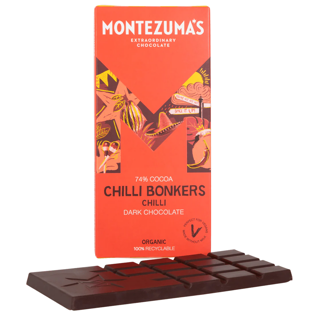 Montezuma - Chilli Bonkers Dark Chocolate Bar (Organic) 90g