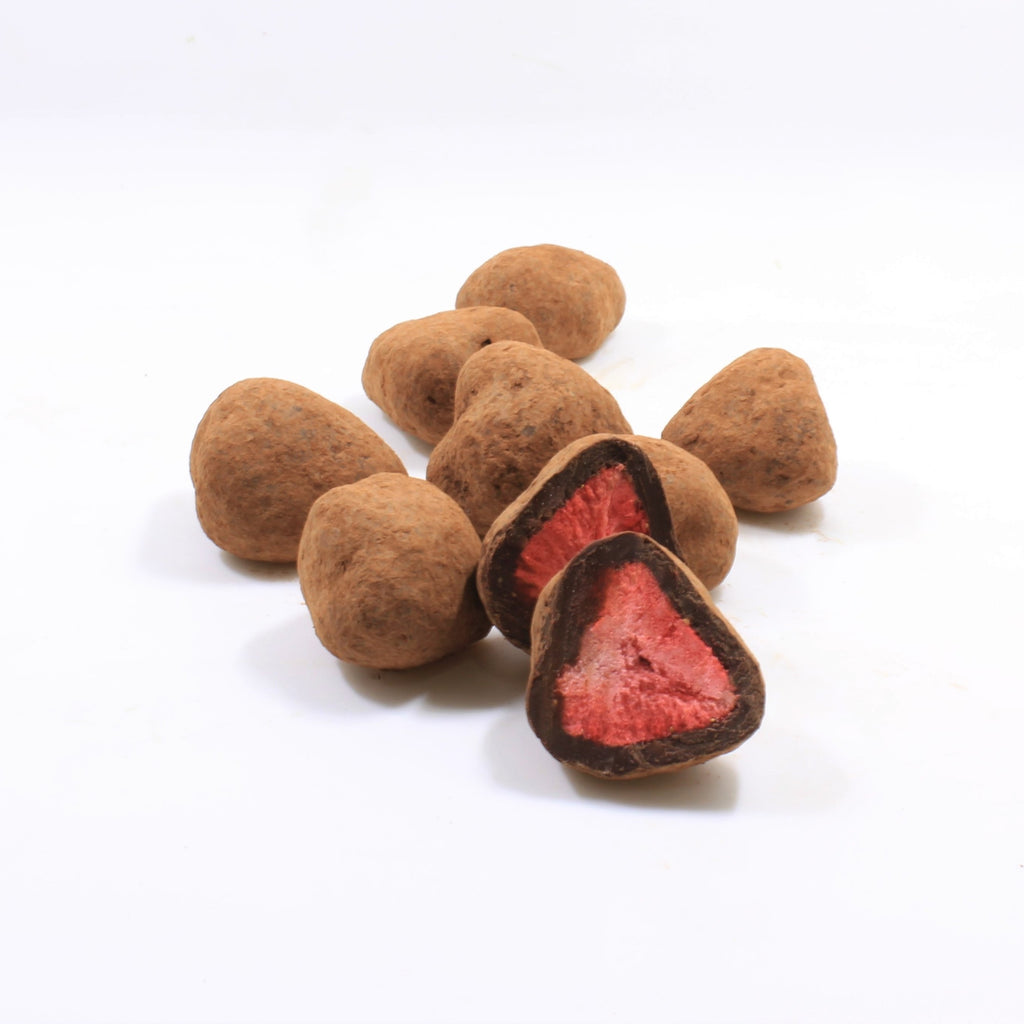 Dark Chocolate Freeze-Dried Strawberries 黑朱古力脆士多啤梨