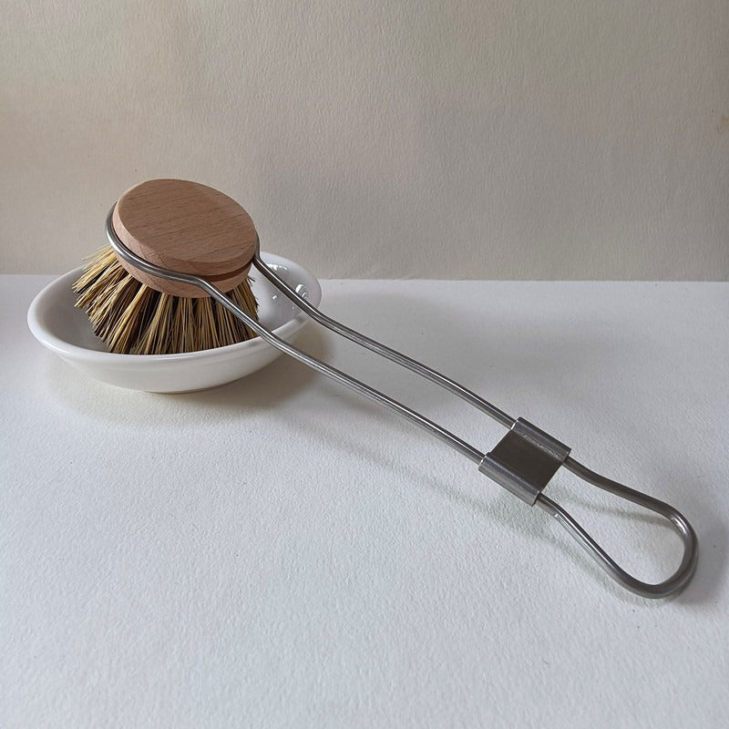 Dish Brush with Removable Head (Stainless Steel Handle) 可換頭洗碗刷(不鏽鋼手柄)