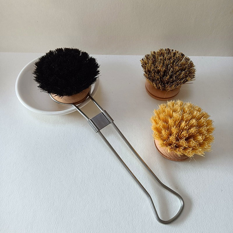 Dish Brush with Removable Head (Stainless Steel Handle) 可換頭洗碗刷(不鏽鋼手柄)