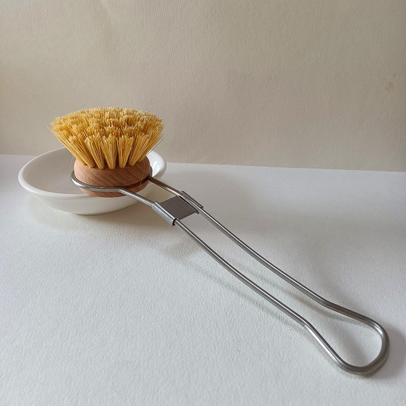 Dish Brush with Removable Head (Stainless Steel Handle) 可換頭洗碗刷(不鏽鋼手柄)