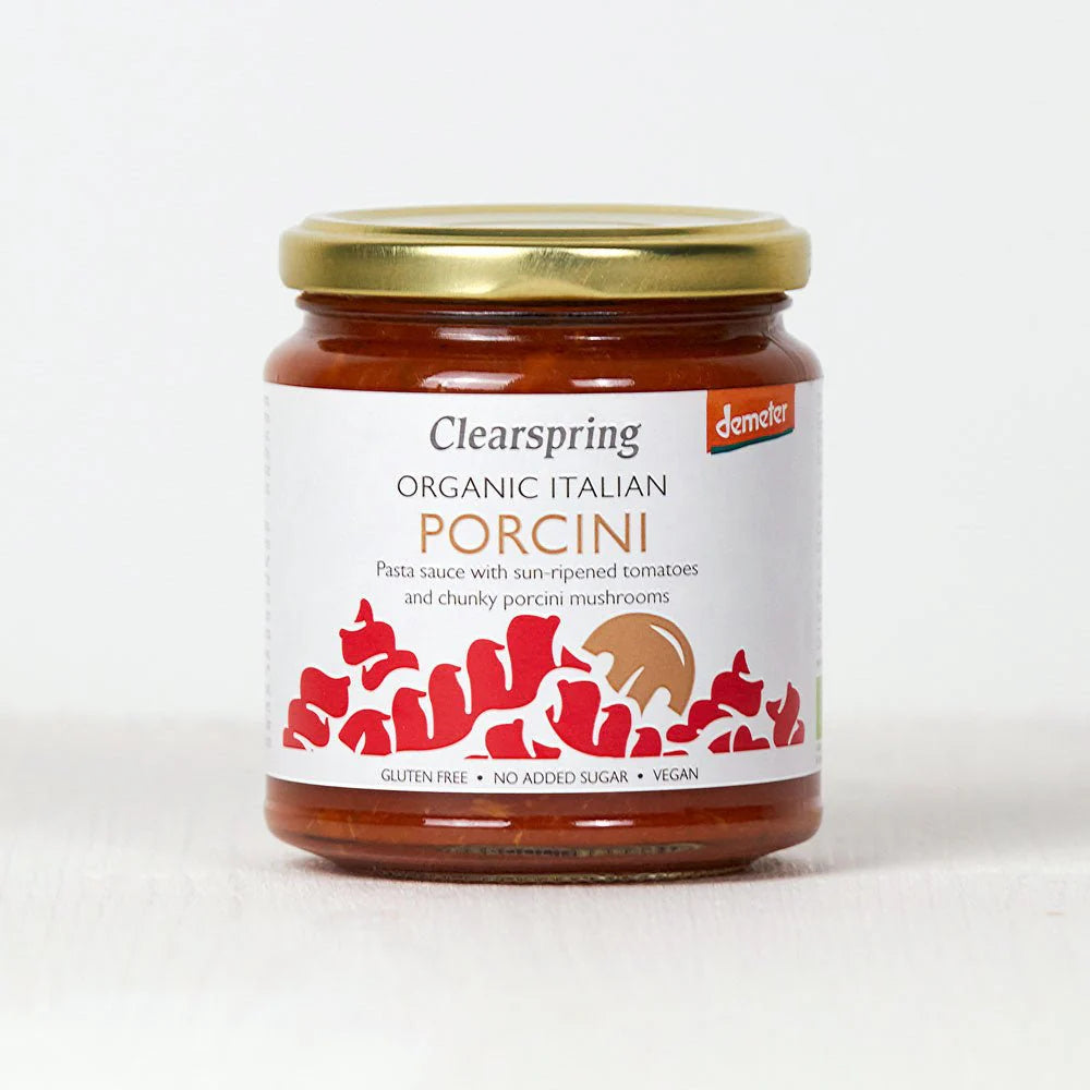 Clearspring - Porcini Pasta Sauce - Porcini (Organic, Demeter) 有機牛肝菌意粉醬 (獲Demeter認證) - 300g