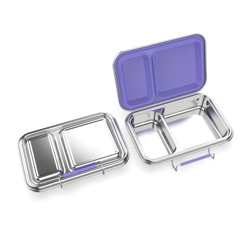 Leak-Proof Stainless Steel Lunchbox (2-Compartment) 不鏽鋼密封兩格便當盒