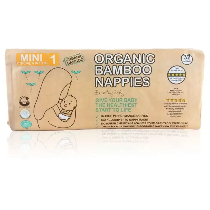 Beaming Baby Biodegradable Bamboo Nappies (Organic)