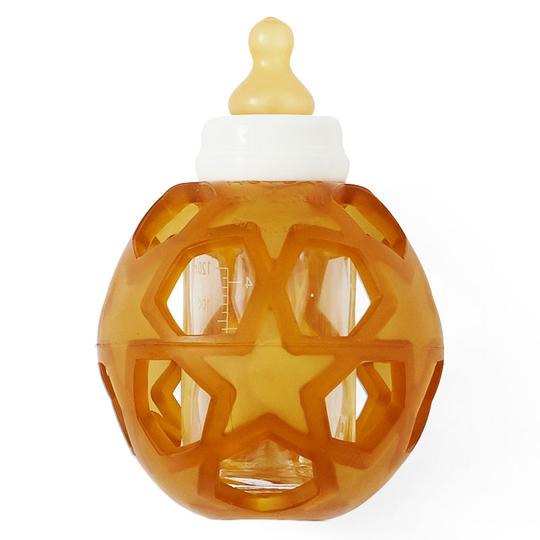 2 in 1 Baby Glass Bottle with Star Ball