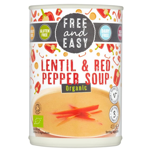 Free & Easy - Lentil & Red Pepper Soup (Organic)