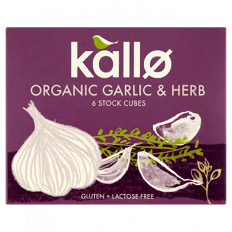 Kallo - Garlic & Herb Stock Cubes (Organic) 有機蒜蓉香草湯粒