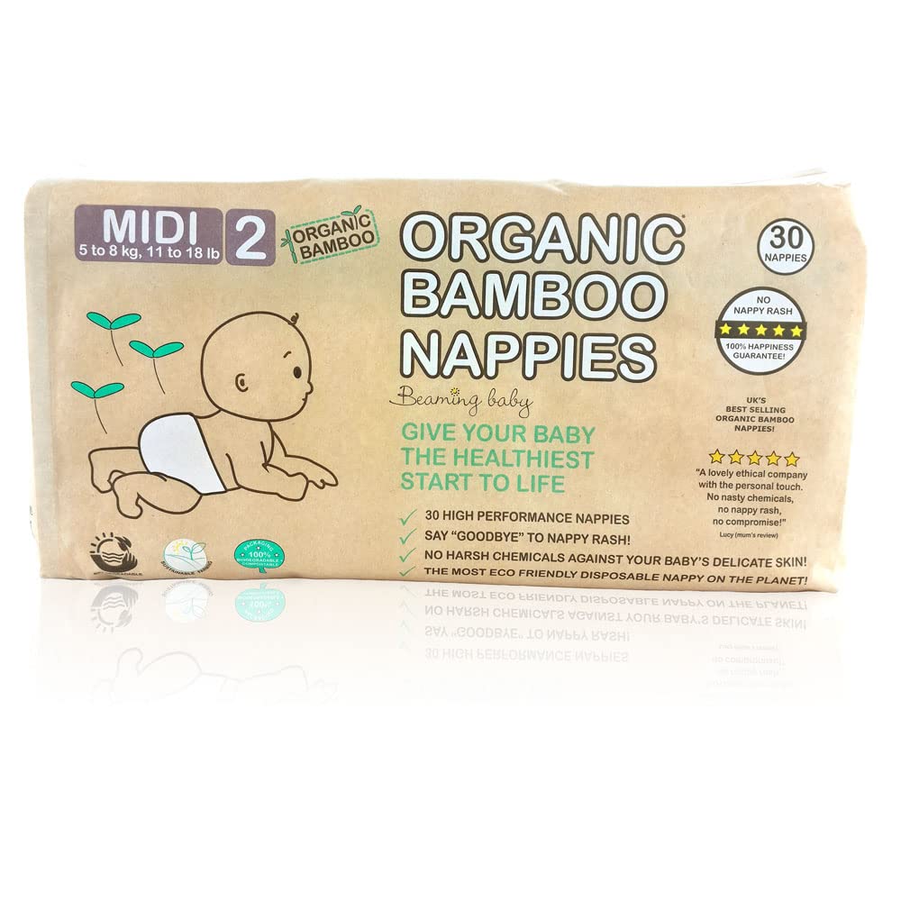 Beaming Baby Biodegradable Bamboo Nappies (Organic)