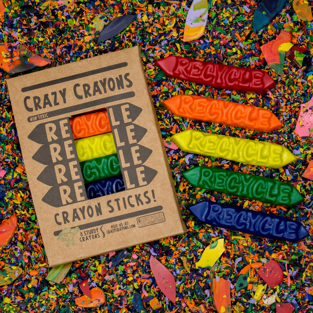 Recycled Crayon "Sticks" Set (8 counts)