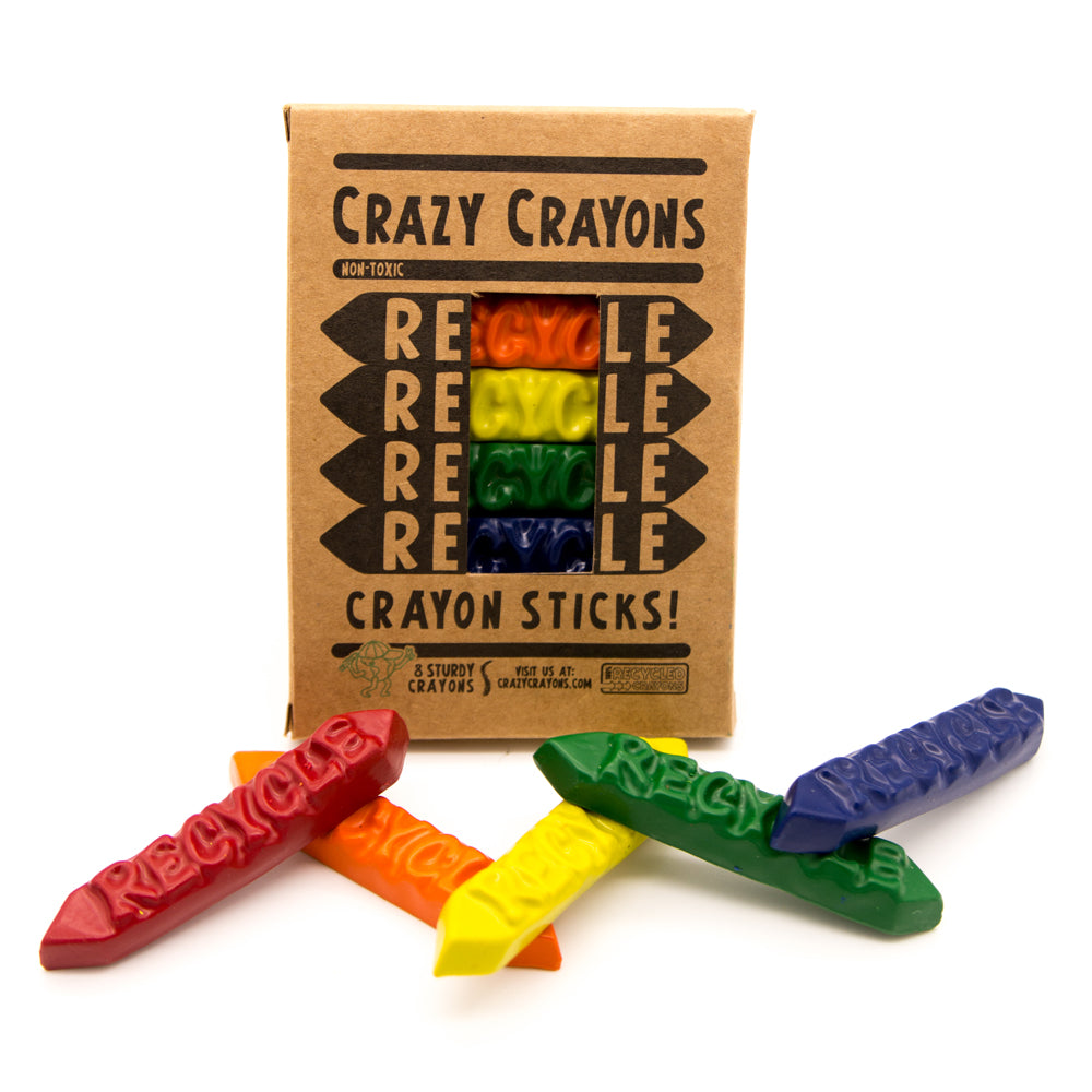 Recycled Crayon "Sticks" Set (8 counts)