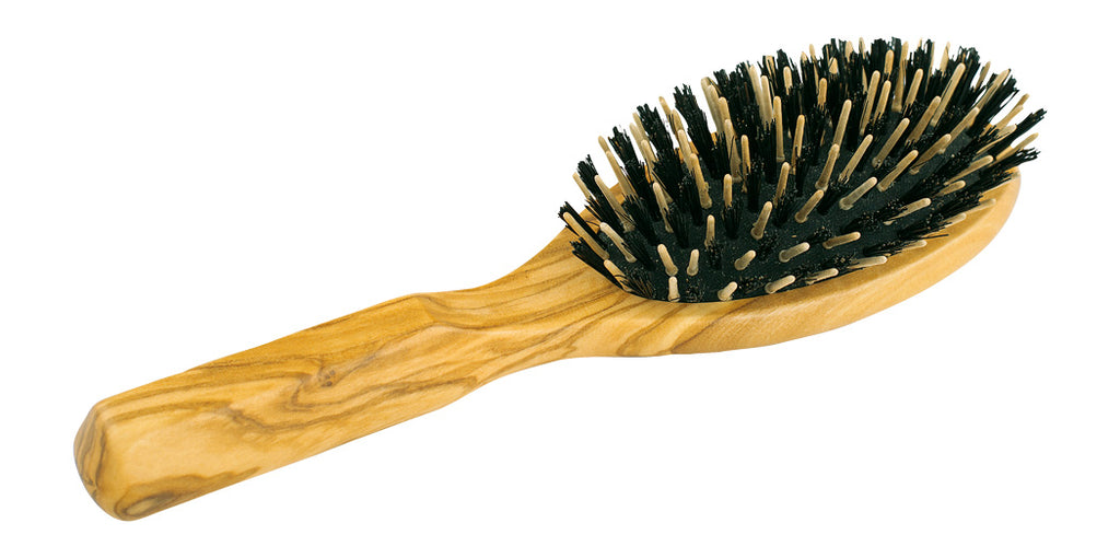 Black Bristle and Maple Pin Hairbrush