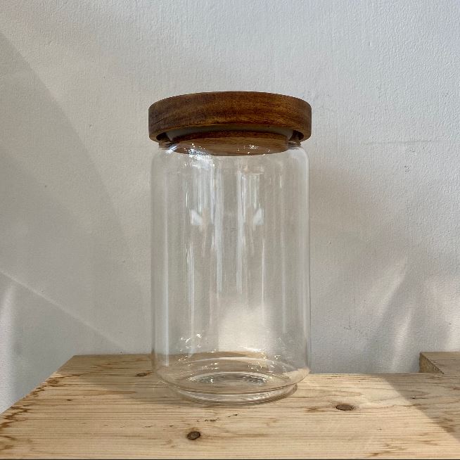 LZ Wooden Lid Pantry Jar