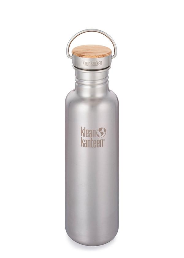 Klean Kanteen Reflect Water Bottle w/ Stainless Unibody Bamboo Cap - 18oz/27oz