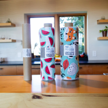 Pre-Rolled Unpaper Towels with Kraft paper tube (24 Sheets)