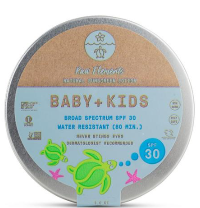Raw Elements - Baby & Kids Sunscreen Tin SPF30+
