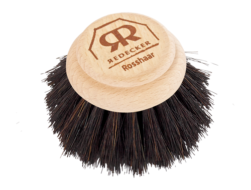 Round Dish Brush with Removable Head (Horsehair)
