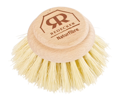 Round Dish Brush with Removable Head (Vegan Friendly)