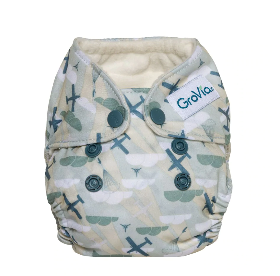 GroVia Newborn All-In-One Cloth Diaper (fits 5-12 lbs)